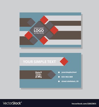 Business model name card luxury modern black vector image