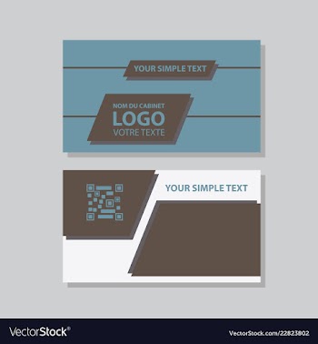 Business model name card luxury modern black vector image