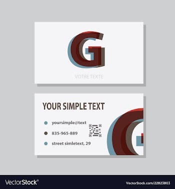 Business model name card luxury modern black vector image