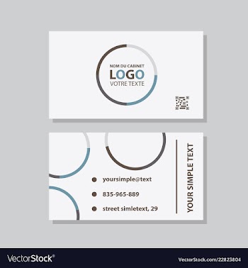 Business model name card luxury modern black vector image