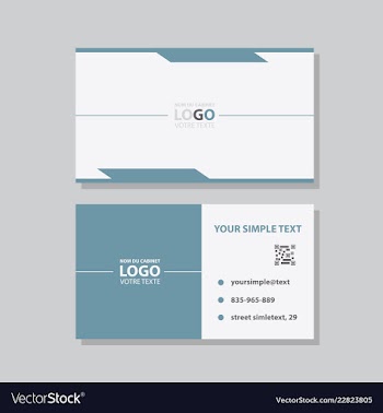 Business model name card luxury modern black vector image