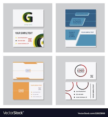 Business model name card luxury modern black vector image