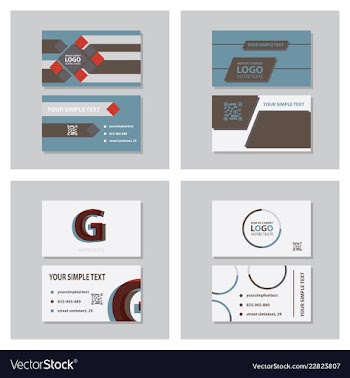 Business model name card luxury modern black vector image