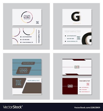 Business model name card luxury modern black vector image