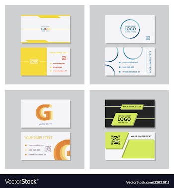 Business model name card luxury modern black vector image
