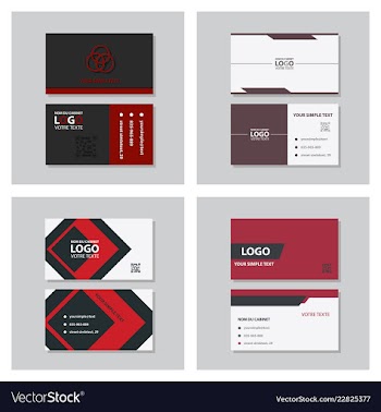 Business model name card luxury modern black vector image