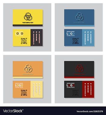 Business model name card luxury modern black vector image