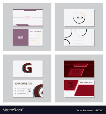 Business model name card luxury modern black vector image