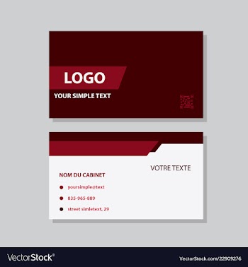 Business model name card luxury modern black vector image