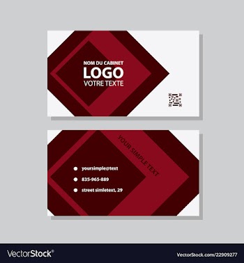 Business model name card luxury modern black vector image