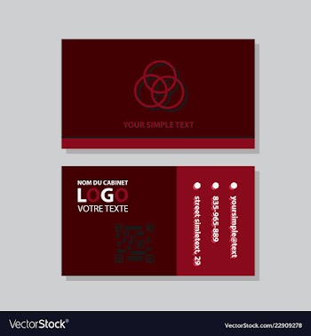 Business model name card luxury modern black vector image