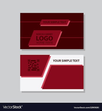 Business model name card luxury modern black vector image