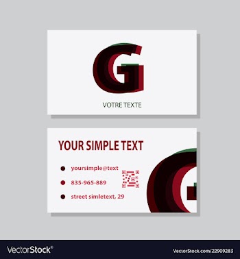 Business model name card luxury modern black vector image
