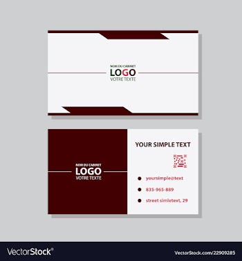 Business model name card luxury modern black vector image