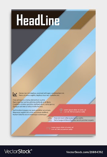 Business multipurpose annual report brochure vector image