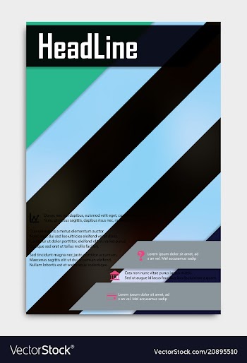 Business multipurpose annual report brochure vector image