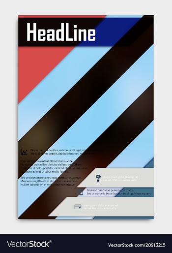 Business multipurpose annual report brochure vector image