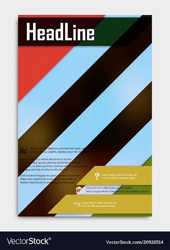 Business multipurpose annual report brochure vector image
