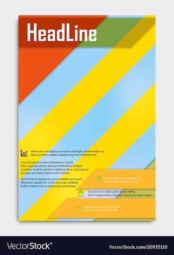 Business multipurpose annual report brochure vector image