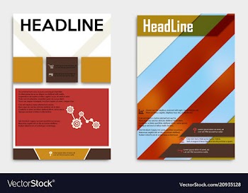 Business multipurpose annual report brochure vector image