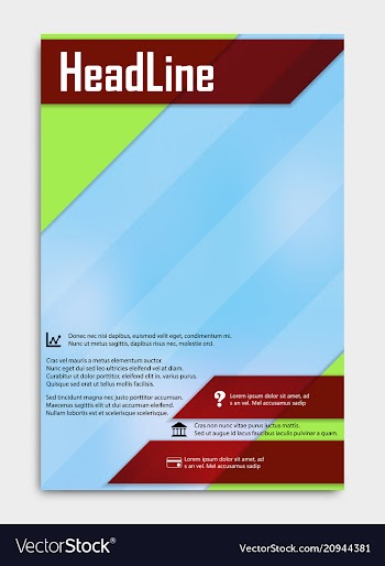 Business multipurpose annual report brochure vector image