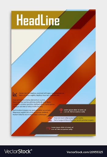Business multipurpose annual report brochure vector image