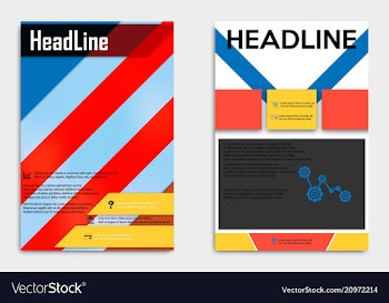 Business multipurpose annual report brochure vector image
