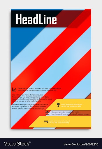 Business multipurpose annual report brochure vector image