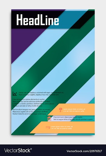 Business multipurpose annual report brochure vector image