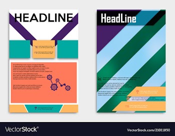 Business multipurpose annual report brochure vector image