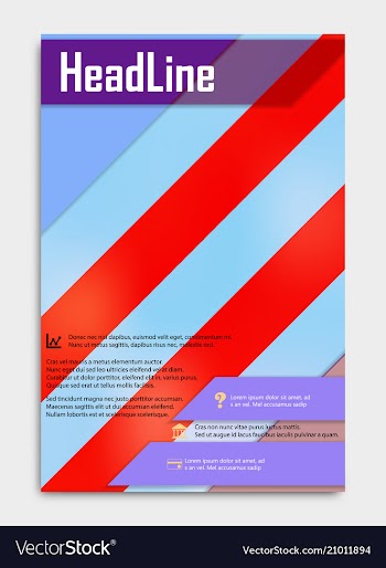 Business multipurpose annual report brochure vector image