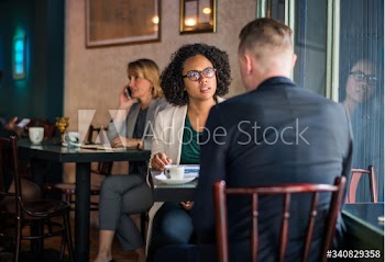 Business partners in an argument