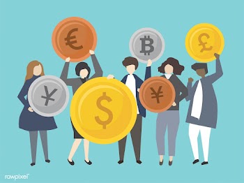 Business people and bankers with money illust.. | Free stock vector - 469958