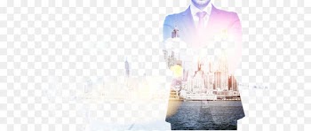 Business people and city views 