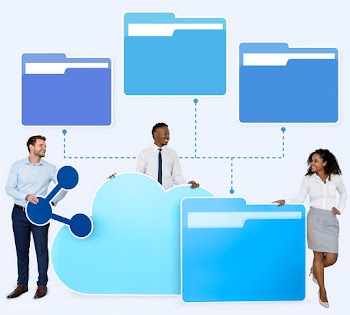 Business people and cloud computing icons | Free stock psd mockup - 458080