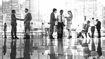 Business people connecting in the office