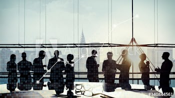 Business people connecting in the office