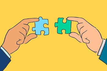 Business people doodle hands connecting… | Free stock illustration | High Resolution graphic