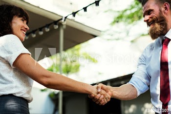 Business people greeting and handshake