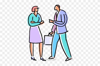 Business People Greeting Each Other Royalty Free Vector - Business People Greeting Each Other Royalty Free Vector