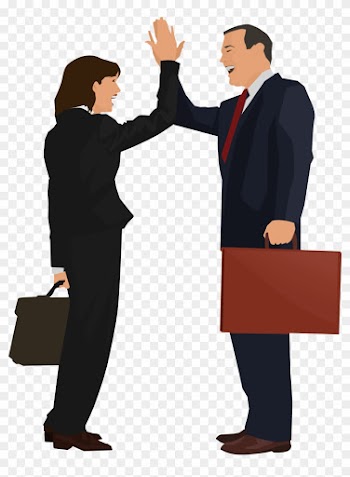 Business People High Fiving