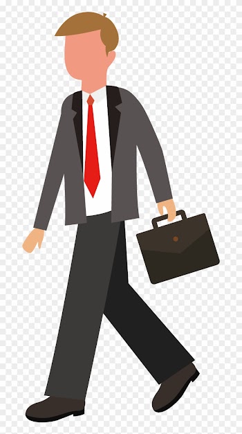 Business People Holding A Briefcase - People With Briefcase Png