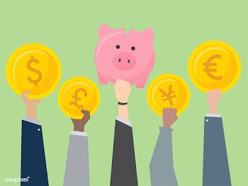 Business people holding currencies illustrati.. | Free stock vector - 437640