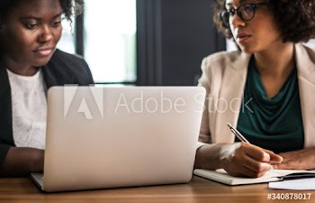 Business people in a discussion