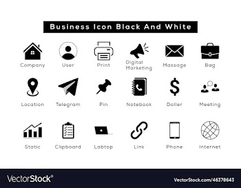 business people line icons set