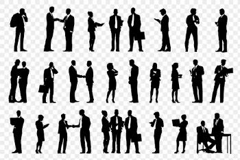 Business people png silhouette, professional | Free PNG - rawpixel