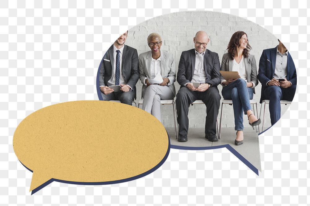 Business people png speech bubble, | Free PNG - rawpixel