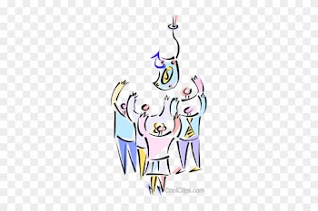 Business People Reaching For Money Royalty Free Vector - Rewarding