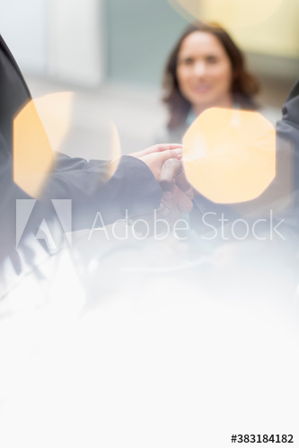 Business people shaking hands