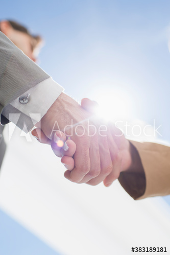 Business people shaking hands